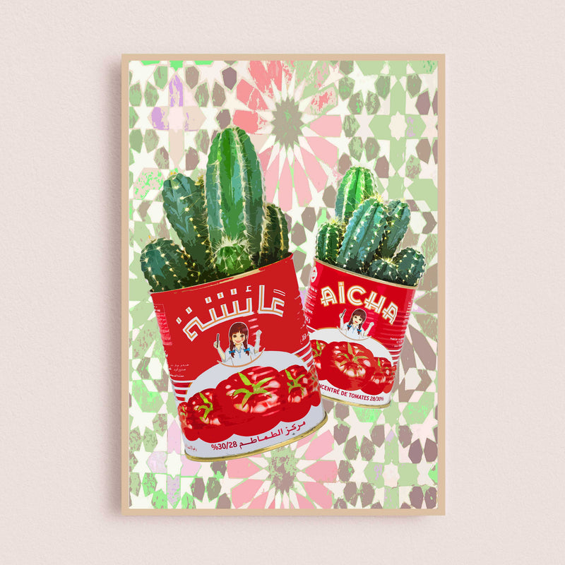 Aïcha Cactus Poster - 21x30cm