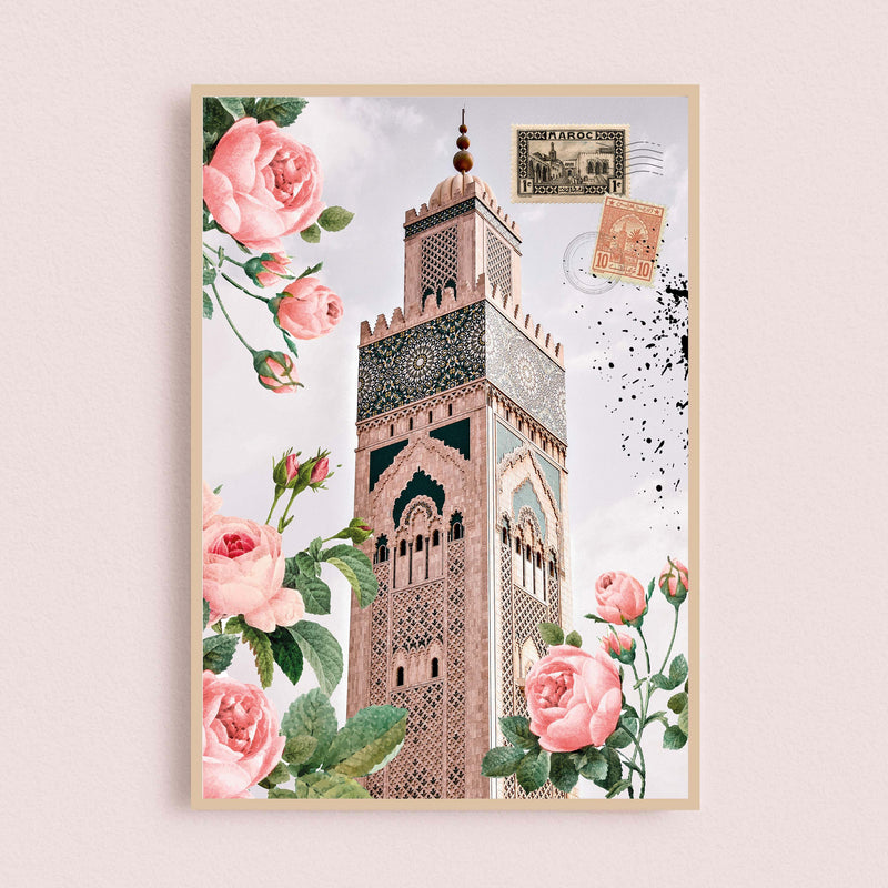 Collage of the Hassan II Mosque 