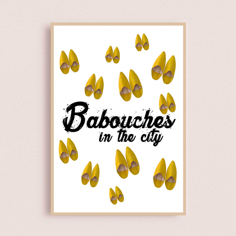 Affiche Pop Art | Babouches in the City