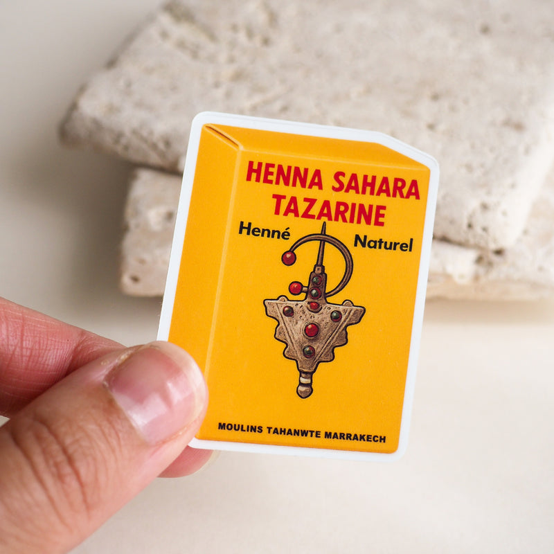 Sticker Boîte de Henné