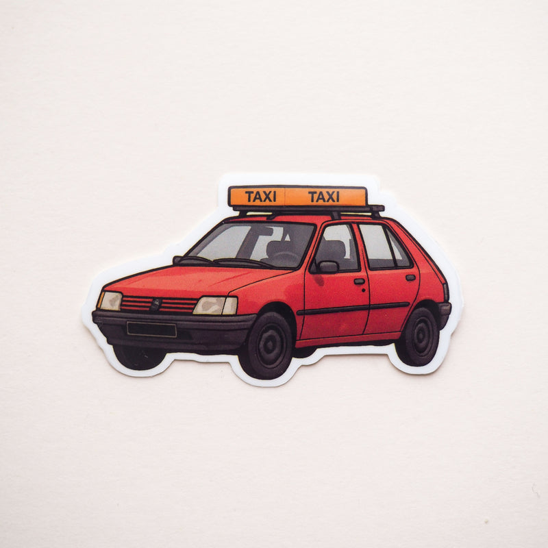 Sticker  Petit Taxi rouge