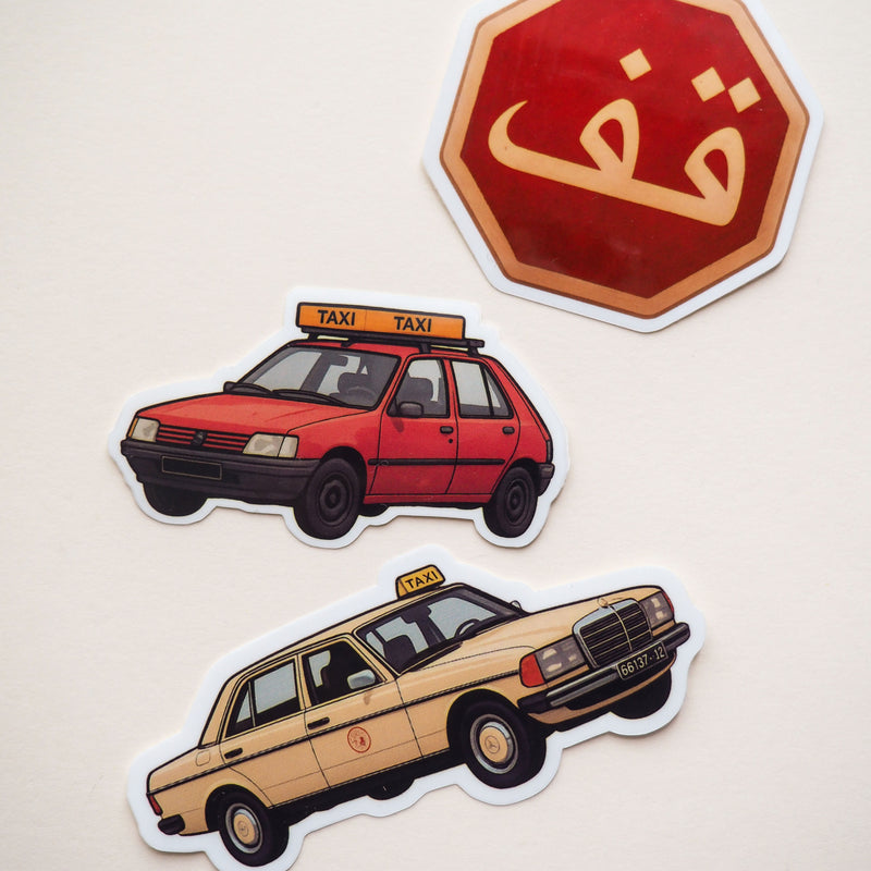 Sticker  Petit Taxi rouge