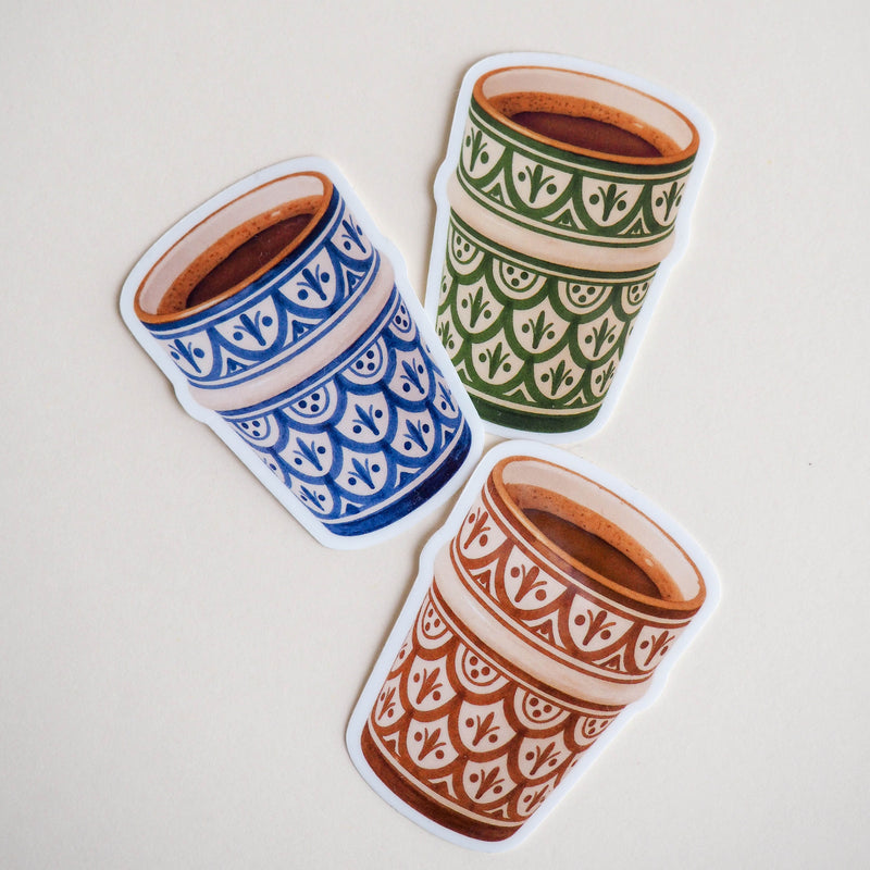 Sticker Verre Beldi à motif (3 couleurs)