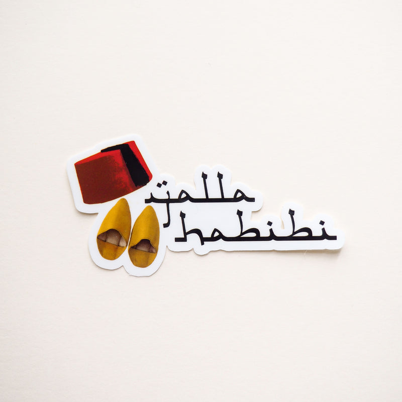 Sticker Yalla Habibi