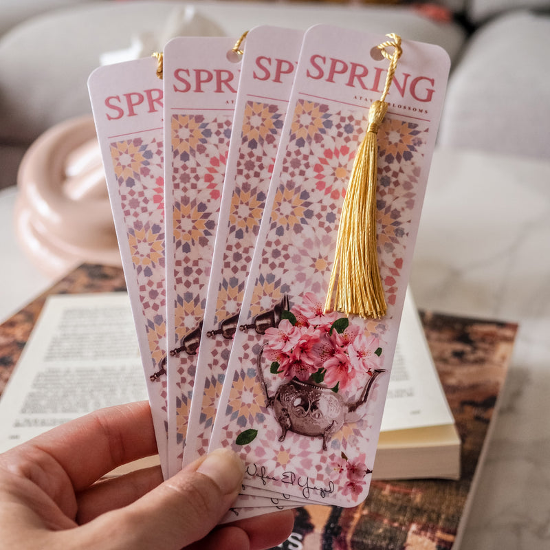 Spring bookmark - Atay &amp; Blossoms