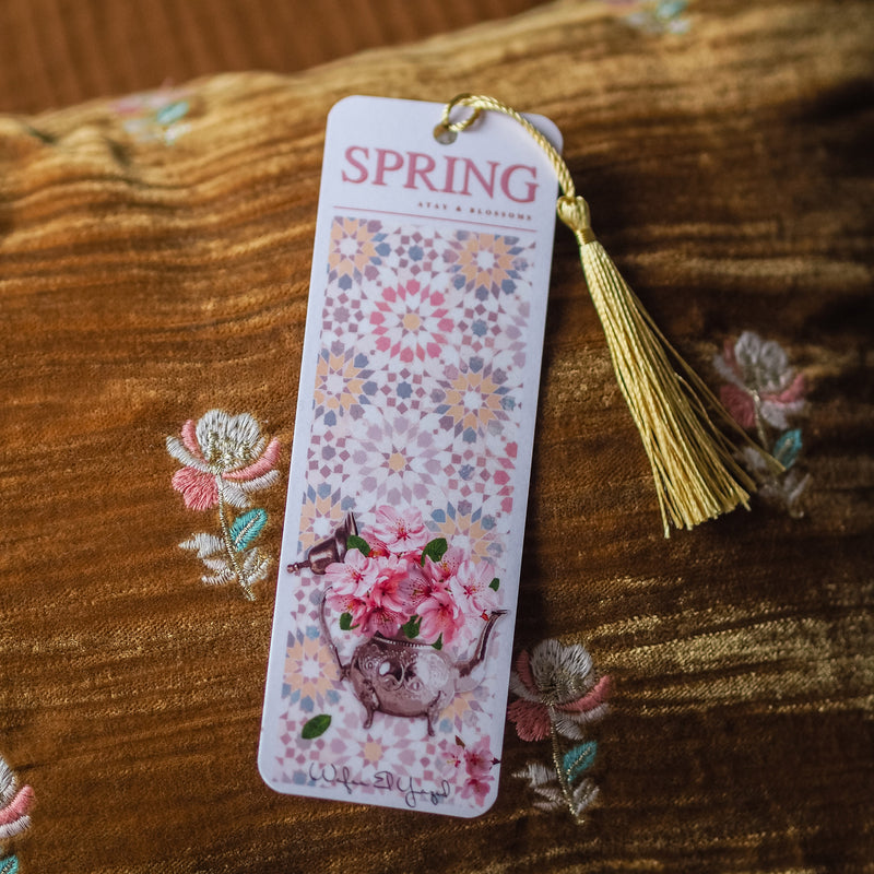 Spring bookmark - Atay &amp; Blossoms