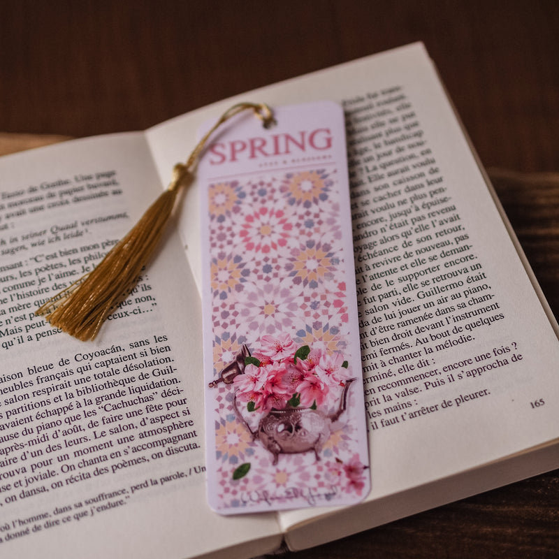 Spring bookmark - Atay &amp; Blossoms