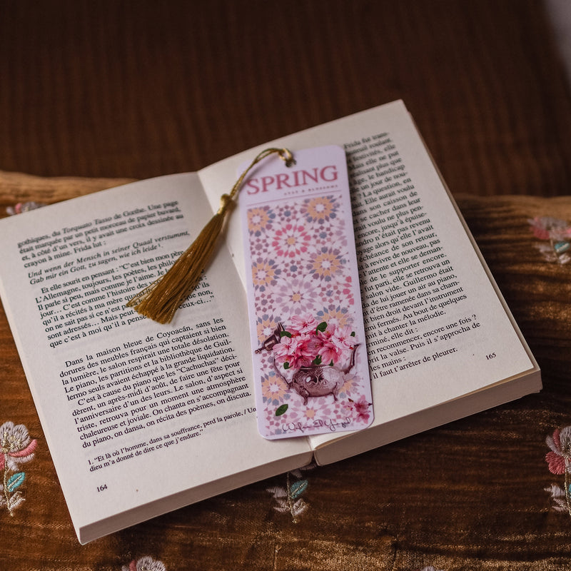 Spring bookmark - Atay &amp; Blossoms