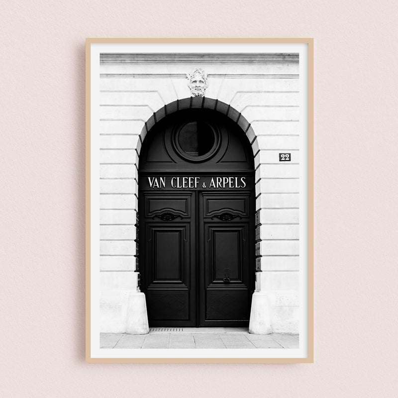 Van Cleef &amp; Arpels Blue Door | Paris, France - 21x30cm