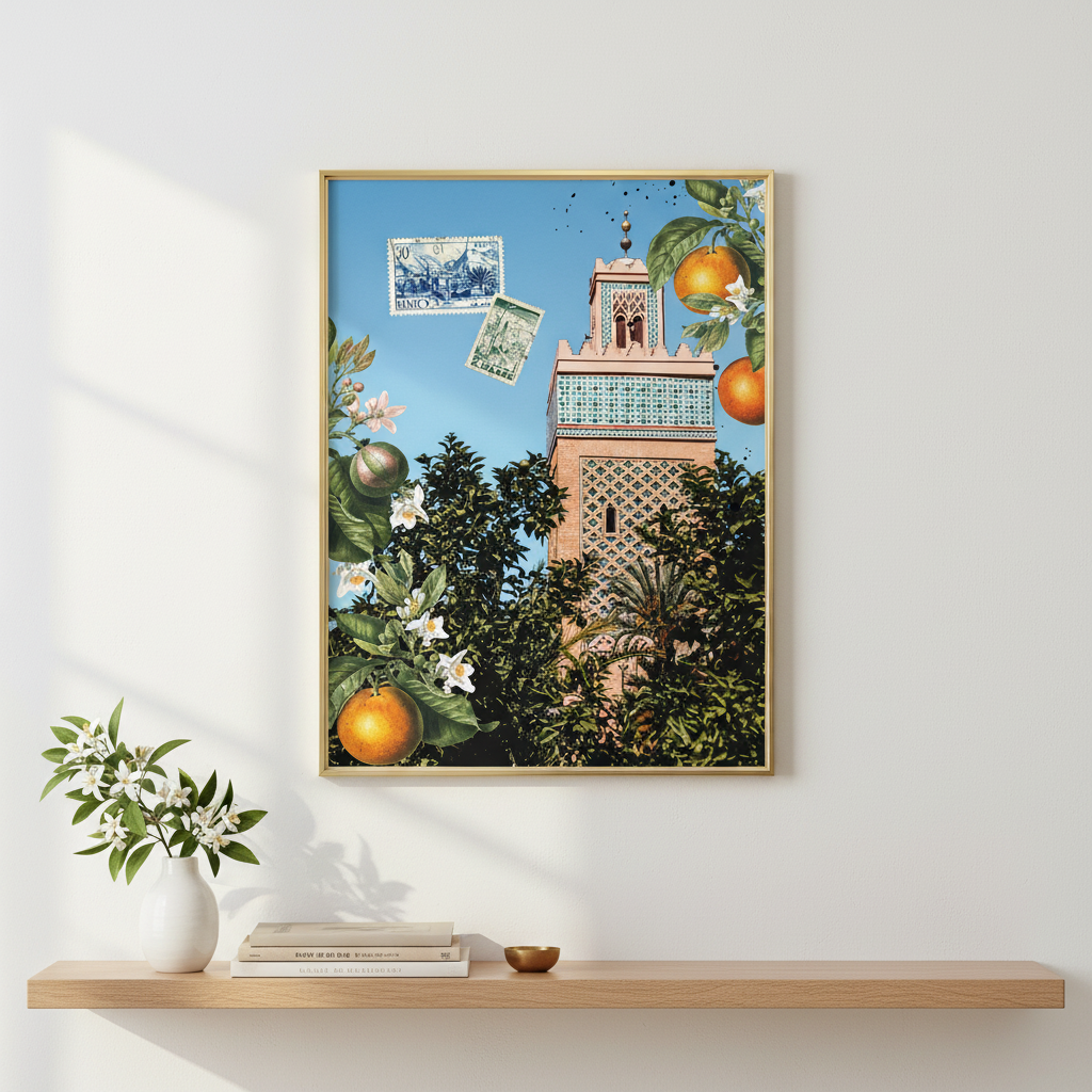 Affiche | Minaret & Orangers