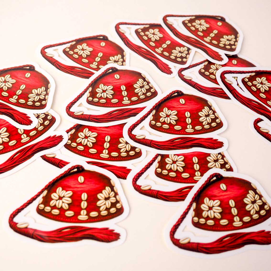 Bonnet Gnawa - Sticker ou Magnet