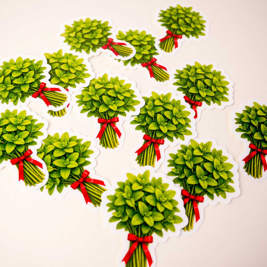 Bouquet de Menthe - Sticker ou Magnet