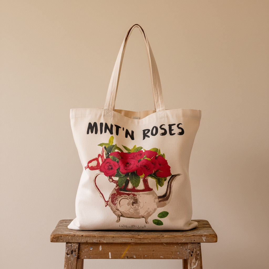 Tote bag - Mint'n Roses